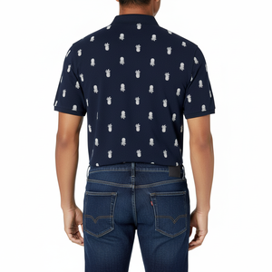 เสื้อโปโลแฟชั่นผู้ชาย แขนสั้น ใส่สบายๆ สำหรับฤดูร้อน เหมาะกับธุรกิจ ระบายอากาศได้ดี สีพื้น รับสกรีนโลโก้ - Product Image 4