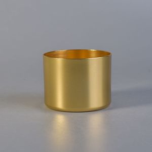 Polished Finish Brass Candle Vessels Luxury Candle Holder Container For <b>Table</b> <b>Decoration</b> Interior Styling - Product Image 6