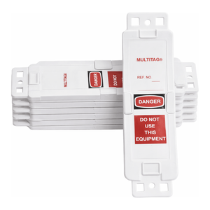 Portacarteles de Plástico Reutilizable de 8.25 pulgadas de Alto x 2.25 pulgadas de Ancho para Gestión de Seguridad - Product Image 1