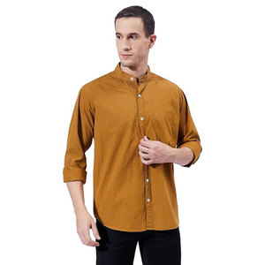 Camisa de manga larga ajustada de lujo de alta calidad para hombre, cuello Polo, ropa Formal de algodón para oficina, uso informal y Formal - Product Image 5