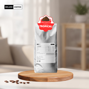 Café moulu Milano Vietnam Excelsa 1kg, café filtre traditionnel, torréfaction intense, arôme fruité sucré, OEM ODM - Product Image 2