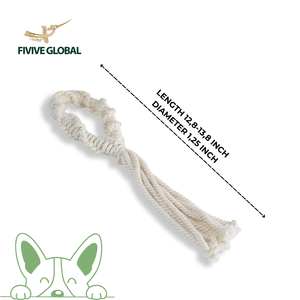 Cuerda de juguete retorcida con asa de lazo para perros, diseñada para masticación fuerte, entrenamiento de tira y afuera y juego interactivo diario. - Product Image 2
