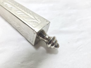 Loupe de luxe argentée à main avec poignée métallique vintage, loupe de bureau pour décoration de bureau, cadeaux d'entreprise, papeterie - Product Image 6