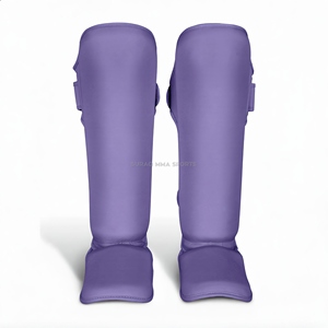 Espinilleras y Protectores de Muay Thai con Cuero PU para Protección en MMA y Boxeo - Product Image 1