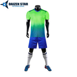 Custom <b>DSI</b> Soccer Uniform 100% Polyester Breathable Plaid Short Sleeve Spring for Clubs - Product Image 6