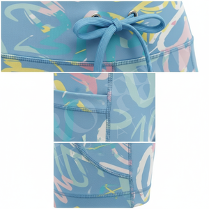 Shorts de sport personnalisés de haute qualité pour femmes, imprimés sur mesure, shorts de fitness, shorts de cyclisme, shorts d'entraînement extensibles et confortables pour la course à pied, OEM ODM - Product Image 4