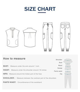 Conjunto de Uniforme Médico para Mujer, Pantalones Deportivos, Uniforme de Enfermería Elástico, Cuello en V, Secado Rápido, Transpirable, para el Sector Sanitario - Product Image 5