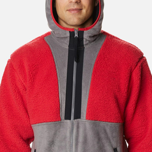 Veste polaire pour homme de haute qualité, entièrement zippée, col montant, poches zippées, douce et chaude pour l'extérieur, hiver, logo personnalisé sur le devant - Product Image 6