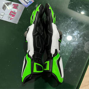 Gants de moto en cuir personnalisés avec logo, pour course, protection intégrale des doigts, coupe-vent, pour motards, tailles XXS XS, antidérapants, fermeture auto-agrippante tactique - Product Image 3