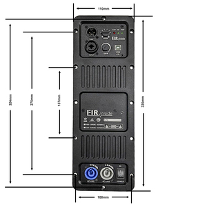 โมดูลแอมพลิฟายเออร์แบบแผ่นสำหรับลำโพงแอคทีฟ พร้อม FIR DSP ช่องต่อ USB XLR สำหรับลำโพงไลน์อาร์เรย์ PA - Product Image 2