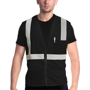 เสื้อกั๊กสะท้อนแสงแบบมองเห็นได้ชัดเจน ดีไซน์กระเป๋าข้าง สำหรับควบคุมการจราจร คนงานก่อสร้าง พนักงานคลังสินค้า ผ้าระบายอากาศได้ดี - Product Image 1