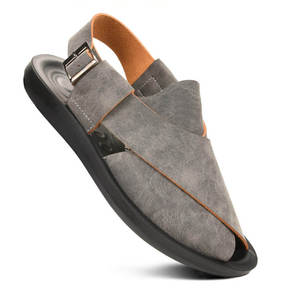 Sandalias Peshawari Chappal Kheri para Hombre, de Cuero Marrón Premium, con Suela de Goma Resistente, Ajustables, para Exteriores - Product Image 5