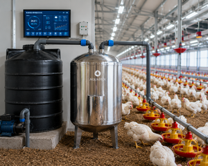 Sistema de Acondicionamiento de Agua para Aves de Corral AquaHex, para Agua Potable de Pollos |   Dispositivo de Optimización de Agua de Acero Inoxidable 316L - Product Image 3