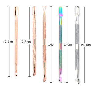 Empujador de Cutículas de Acero Inoxidable Reutilizable de Alto Rendimiento, Doble Uso, Cómodo y Duradero, para Manicuras Impecables - Product Image 6