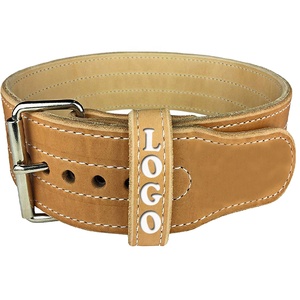 Gym Fitness <b>Training</b> <b>Weight</b> Lifting Cowhide Leather Non-Slip Breathable Advanced Protection Custom Design Adjustable Elasticity - Product Image 1