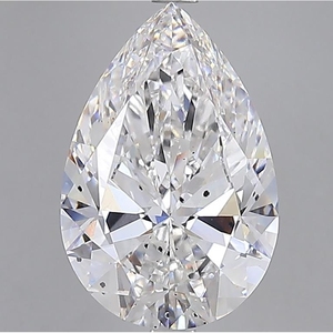 Diamant en vrac de qualité supérieure, cultivé en laboratoire, certifié IGI, 15,51 carats, taille poire, pureté SI2, gravé au laser, pour la fabrication de bijoux - Product Image 1