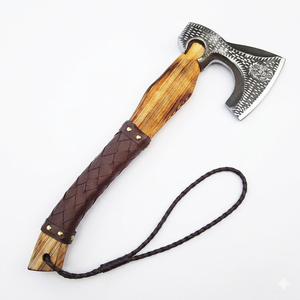 Industrial Grade Viking Axe with High Carbon Steel Head and Beautiful Wood Handle New Design for Outdoor DIY - Product Image 6