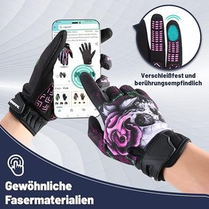 Gants de cyclisme personnalisés à doigts entiers, compatibles écran tactile, pour VTT, antidérapants, respirants, pour hommes et femmes - Product Image 4