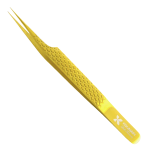 Kounain แหนบถอนขนตาสแตนเลส12 13 14ซม. แยกขนตาแบบเส้นใยนาโนเครื่องมือปลายแหลมพิเศษ - Product Image 1