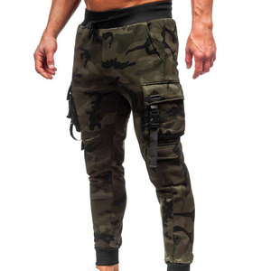 Pantalon cargo décontracté pour homme, coupe slim, taille mi-haute, fermeture boutonnée, 100% coton, respirant et écologique - Product Image 5