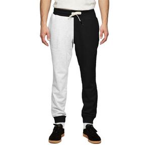Men's Color Blocked Sweatpants Elastic Waist Drawstring Casual Joggers Spliced Design Midweight Cotton Pants Autumn Wear - Product Image 1