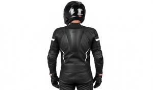 เสื้อแจ็คเก็ตวาร์ซิตี้สุดหรูสำหรับผู้ชาย – สไตล์เบสบอลแบบวิทยาลัย แขนหนัง สตรีทแวร์ บอมเบอร์ - Product Image 4