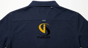 Polo de Manga Corta Azul Marino para Hombre con Bordado de Logotipo Personalizado, Cuello Clásico, Cierre de Botones y Personalización Corporativa - Product Image 6