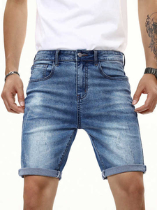 Custom <b>Men</b> Vintage Wash <b>Jean</b> Shorts Oem Odm High Quality Casual Wear Manufacturer - Product Image 5