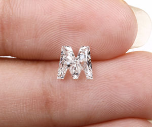 Diamante único de 1.10 ct, corte M, cultivado en laboratorio, VVS-VS, color E,F, CVD, piedra suelta de fantasía, diamante alfabético cultivado en laboratorio, hecho a pedido. - Product Image 6