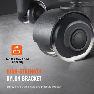 ล้อเก้าอี้สำนักงานแบบหนาพิเศษ 5 ชิ้น ขนาด 2 นิ้ว ใช้ได้กับพื้นไม้เนื้อแข็งและพรม เหมาะสำหรับเฟอร์นิเจอร์โต๊ะคอมพิวเตอร์และเกมมิ่ง - Product Image 4