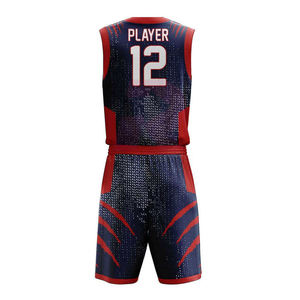 Maillots de basket-ball respirants de haute qualité, grande taille, séchage rapide, logo personnalisé, uniformes d'entraînement, ensemble de maillots de basket-ball unisexe - Product Image 2