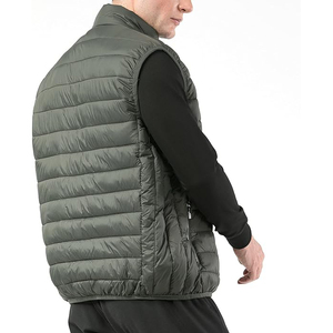 New Arrival Winter Quilted Puffer <b>Vest</b> Soft Interior Green Ultralight Packable Core Warmer Sleeveless <b>Vests</b> - Product Image 3