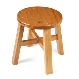 Taburete de Madera Estilo Bohemio, Diseño Rústico Artístico, Acabado en Madera Natural, Asiento Decorativo para Espacios Elegantes - Product Image 3