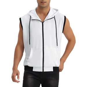 Sudadera con Capucha sin Mangas para Hombre, para Gimnasio, Fitness, Entrenamiento, Deporte, Transpirable, para Correr, Fisicoculturismo, Ropa Deportiva Activa - Product Image 5