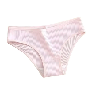 Women's High-Rise Ribbed Lift Panties Breathable Comfortable Stretch Daily Home Solid Color Briefs 1pc Fall Winter Underwear - Product Image 6
