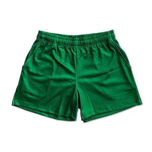 Pantalones Cortos Deportivos Casuales para Hombre, Color Verde Sólido, de Secado Rápido, Antiarrugas, Transpirables, con Cintura Elástica, para Gimnasio, Entrenamiento y Running - Product Image 1