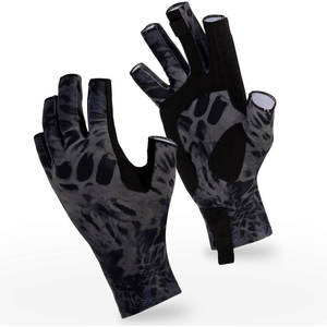 Guantes de Pesca Unisex Antideslizantes e Impermeables, Ligeros y Transpirables, sin Dedos, con Cierre de Tirón, para Agua Dulce y Salada - Product Image 1