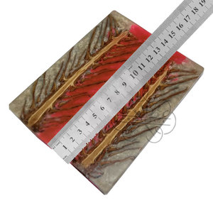 Poignées de couteau hybrides en résine et bois d'olivier, fabrication sur mesure, design incrusté pour couteau EDC, cadeau pour fabricant de couteaux - Product Image 6