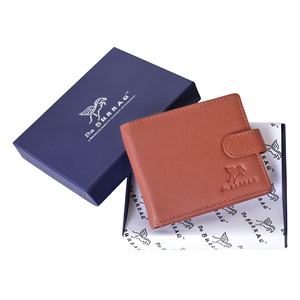 Refined Brick Genuine Leather <b>Mens</b> Money Clip <b>Wallet</b> Snap Lock Bifold Card Holder <b>RFID</b> Protected Compact Premium Leather <b>Wallet</b> - Product Image 4