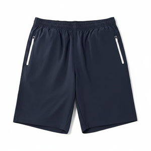 New Design Casual Mens Nylon Cotton Shorts Front Logo Pockets Heat Transfer Printed <b>Elastic</b> Mid Waist Breathable Shorts - Product Image 4