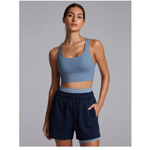 Sujetador Deportivo de Yoga y Pilates, Sin Costuras, Antideslizante, con Soporte Medio, para Correr y Hacer Ejercicio, para Mujer - Product Image 1