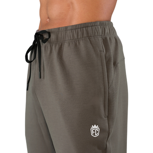 Pantalon de jogging fuselé en mélange de coton pour homme, couleur anthracite, style Vantage, avec logo personnalisé OEM, pour commande en gros - Product Image 5