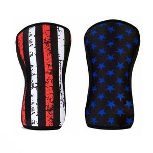 Manchon de soutien pour coudes et genoux imprimé sur mesure, en néoprène 7 mm, robuste, pour CrossFit, powerlifting, cross-training, durable, pour la salle de sport - Product Image 4