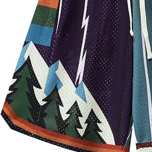 Shorts de basketball décontractés et confortables à taille mi-haute, 100 % coton, séchage rapide, haute qualité, service OEM pour les matchs d'équipe - Product Image 2