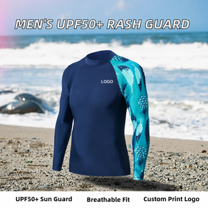 Rashguard de compression pour homme de qualité supérieure, manches longues, pour BJJ, MMA, surf, respirant, séchage rapide, tissu écologique, directement de l'usine - Product Image 2