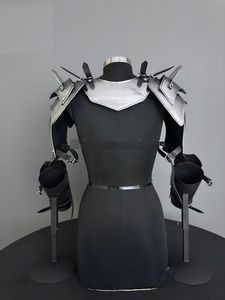 Traje de Armadura de Caballero Moderno de Acero Inoxidable Plateado, Estilo Gótico Medieval, Disfraz de Cosplay, Pechera Completa con Protectores de Brazos - Product Image 5