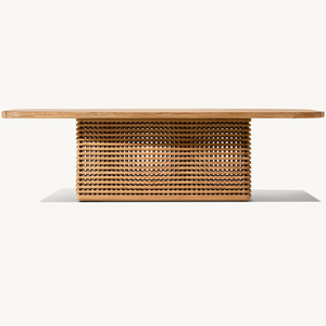 Mesa de comedor en oferta, hecha de madera resistente y duradera, anti-termitas, para comedor o sección de comedor de hotel. - Product Image 4