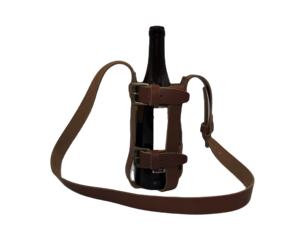 Custom Handmade Leather Bottle Case Vintage <b>Water</b> Bottle Holder with Strap for Outdoor Travel and Gift Use Available For Sale - Product Image 2