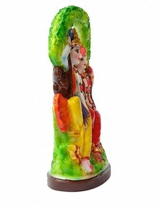 Sculpture de table moderne en résine Radha Krishna Ji, artisanat décoratif pour la maison, motif d'arbre imprimé sur mesure - Product Image 3