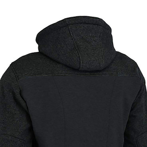 Sweat à capuche imperméable 100 % coton de haute qualité avec fermeture éclair, style décontracté et universel, coupe oversize pour hommes et femmes, hiver, imprimé et brodé - Product Image 3